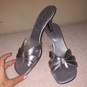Bandolino pewter dress sandals